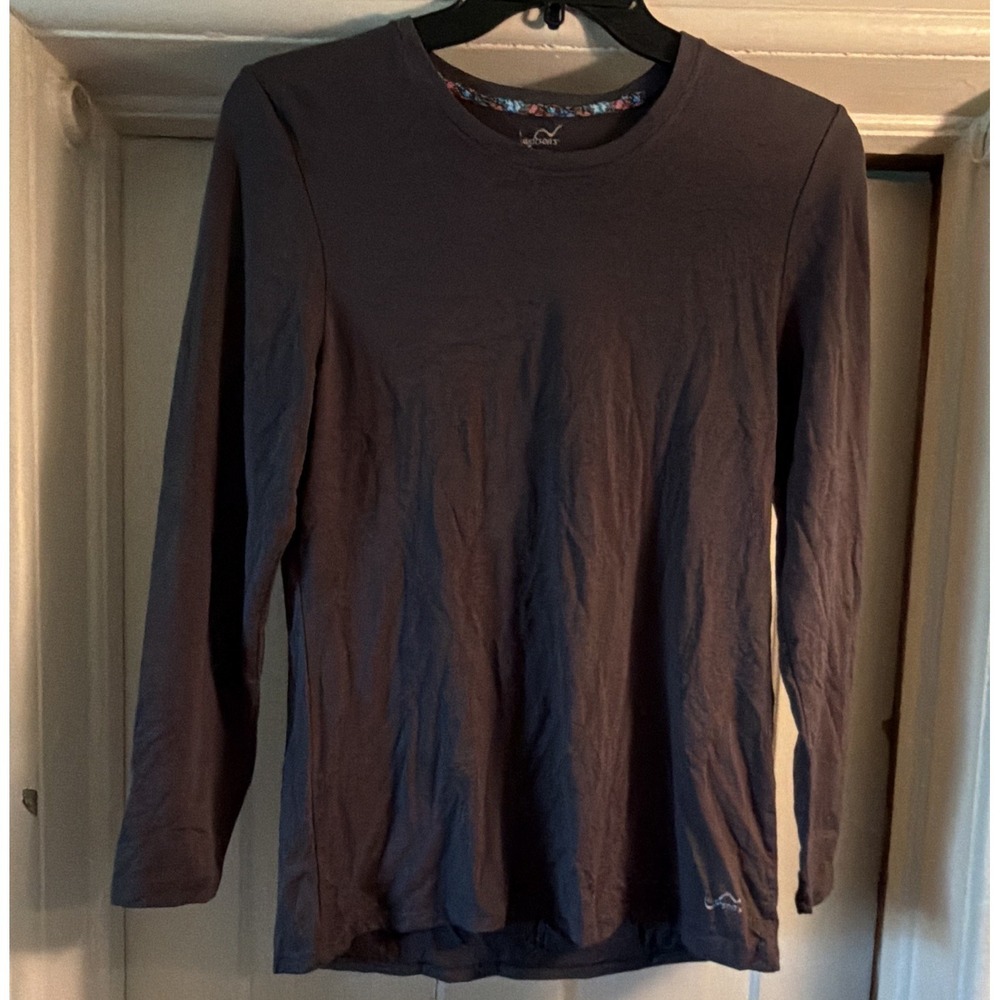 #62 Watson's Women's XXL Gray Solid Crew Neck Long Sleeve Knit Pullover Trim Top